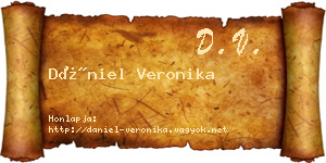 Dániel Veronika névjegykártya